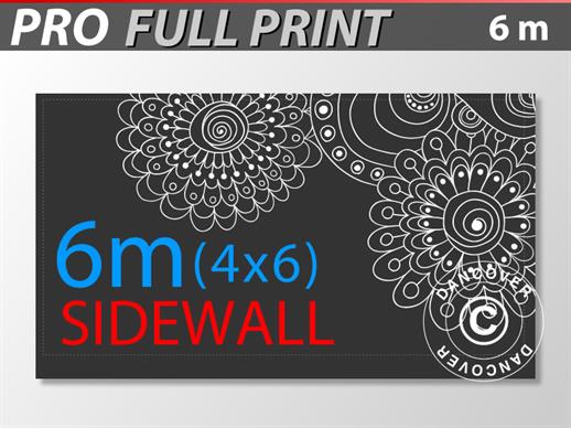 Printet sidevegg 6m for FleXtents PRO 4x6m