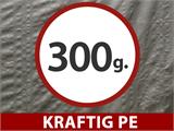 Lagertelt PRO XL 4x10x3,5x4,59m, PE, Grå