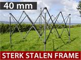 Vouwtent/Easy up tent FleXtents Steel 4x4m Zwart