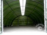 Arched storage tent 9.15x12x4.5 m PE, w/ skylight, Green