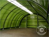 Tunnel Agricole 9,15x20x4,5m, PE avec lucarne, vert