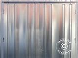 Steel Warehouse 7.1x10.1x3.225 m w/double door, Silver