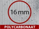 Terrasoverkapping Expert met polycarbonaat dak, 4x4m, Antraciet