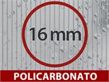 Cobertura de Pátio Expert c/Teto de policarbonato, 4x5m, Antracite
