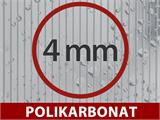 Staklenik polikarbonatni 3,4m², Palram/Canopia, 1,85x1,86x2,08m, Zelena