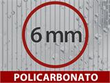 Serra in Vetro/Policarbonato ZEN 6,25m², 2,5x2,5x2,28m, Nero