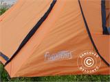 Ekspresowy namiot kempingowy, Flashtents®, 4-osobowy, Medium PT-1, pomarańczowy/ciemnoszary