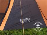 Campingtelt pop-up, Flashtents®, 4 personer, Medium PT-2, oransje/mørkegrå BARE 1 STK. IGJEN