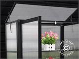 Mini greenhouse polycarbonate 0.29 m², 0.79x0.36x1 m, Black