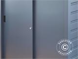 Sodo pastogė/Metalinė spintelė su slankiojančiomis durimis 1,65x0,8x1,31m, ProShed®, Antracitas