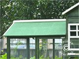Chicken coop/Hen house, 0.95x2.25x1.43 m, Green/White