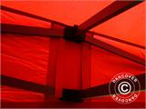 Pop up gazebo FleXtents Basic 110, 3x3 m Red, incl. 4 sidewalls