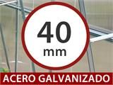 Invernadero de policarbonato Strong NOVA 40m², 4x10m, Plateado