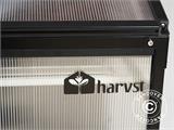 Intelligent minidrivhus/propagator polycarbonat Sprout S14 4-Season, Harvst, 1,25x0,5x0,9m, Sort