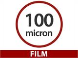 Film de bricolage pour serre 100Mic, 6x120m, 1 rouleau, transparent