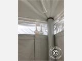Pole tent 9x12m PVC, Blanc