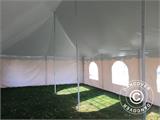 Pole tent 6x12m PVC, Branco