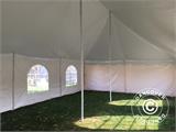 Pole tent 6x12m PVC, Bianco