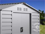 Caseta de jardin 2,13x1,27x1,90m ProShed®, Aluminio Gris