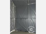 Storage shelter PRO XL 4x10x3.5x4.59 m, PE, Grey