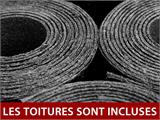 Abri en bois Toulouse 2,3x2,3x2,22m, 28mm, Gris foncé