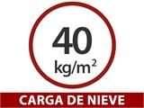 Marquesina para coches para autocaravana, Hegoa 20, 3,17x7,19x3,17m, Gris Antracita