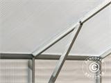 Växthus polykarbonat TITAN Classic 240, 6,6m², 2x3,3m, Silver