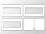 Foldetelt FleXtents® PRO, akutberedskabstelt, 3x3m, Rød/Hvid, inkl. 4 sidevægge
