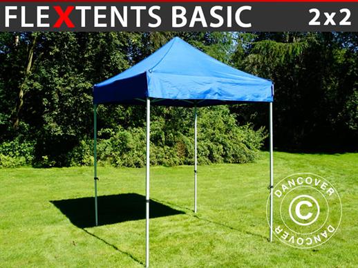 Quick-up telt FleXtents Basic, 2x2m Blå