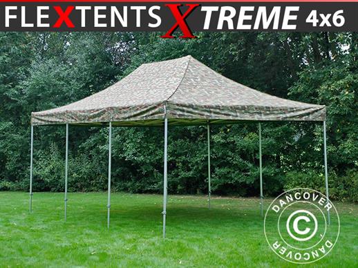 Quick-up telt FleXtents Xtreme 50 4x6m Kamuflasje
