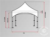 Namiot Ekspresowy FleXtents PRO Steel "Arched" 3x3m Biały
