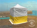 Namiot ekspresowy FleXtents® PRO 2,5x2,5m PCV, namiot roboczy, trudnopalny, 4 ściany boczne