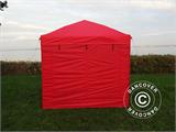 Vouwtent/Easy up tent FleXtents Light 3x3m Rood, inkl. 4 Zijwanden. NOG SLECHTS 4 ST.