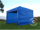 Namiot ekspresowy FleXtents Light 3x3m Niebieski, mq 4 ściany boczne DOSTĘPNA TYLKO 1 SZTUKA