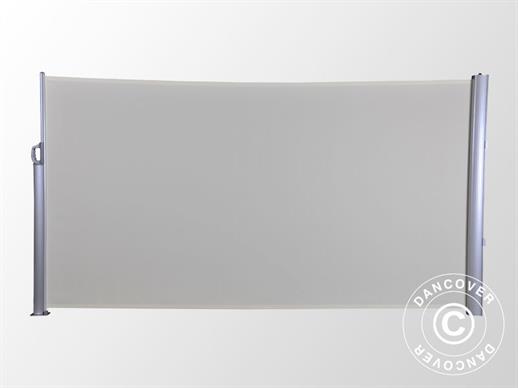 Toldo lateral retráctil, 1,6x3m, color Crema