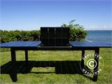 Stół ogrodowy rozsuwany Key West, 180/240x95x76 cm, czarny