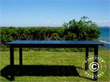 Förlängbart trädgårdsbord Key West, 180/240x95x76cm, Svart
