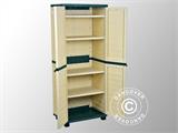 Garden Storage Box w/Shelves, 75x52.5x187 cm, Green/Beige, ONLY 1 PC. LEFT