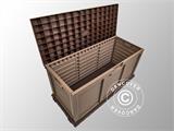 Garden Storage Box, 141x61x71.5 cm, Mocha/Brown, ONLY 1 PC. LEFT