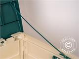 Box porta attrezzi da Giardino, 114x52x56cm, Verde/Panna