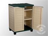 Garden Storage Box w/Shelves, 75x52.5x91.5 cm, Green/Beige, ONLY 1 PC. LEFT