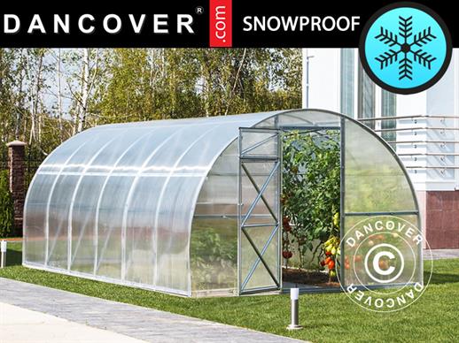 Greenhouse Polycarbonate, Strong 18 m², 3x6 m, Silver