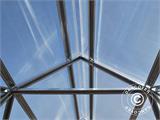 Profesjonalny szklarnia z poliwęglanu 10mm TITAN Peak 240, 17,64m², 4,2x4,2m, srebrna