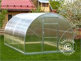 Greenhouse polycarbonate TITAN Arch 130, 24 m², 3x8 m, Silver