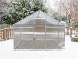 Greenhouse polycarbonate SANUS XL-18, 18.56 m², 2.9x6.4x2.25 m, Silver