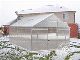 Greenhouse polycarbonate SANUS XL-24, 24.65 m², 2.9x8.5x2.25 m, Silver