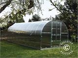 Växthus polykarbonat TITAN Arch 320, 18m², 3x6m, Silver