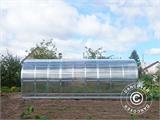 Växthus polykarbonat TITAN Arch 320, 18m², 3x6m, Silver