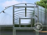 Drivhus i polykarbonat TITAN Arch 280, 24m², 3x8m, sølv