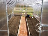 Greenhouse polycarbonate TITAN Arch+ 320, 36 m², 3x12 m, Silver